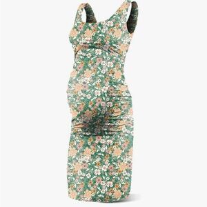 Floral Green Maternity Dress